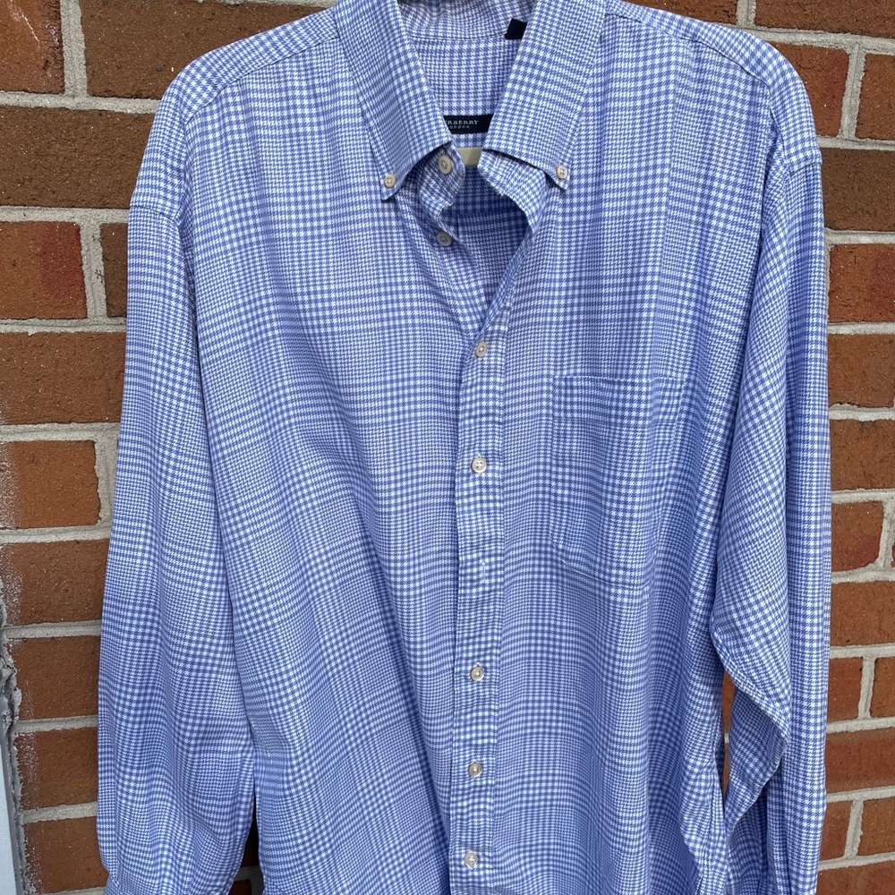 Burberry light purple and white shirt
